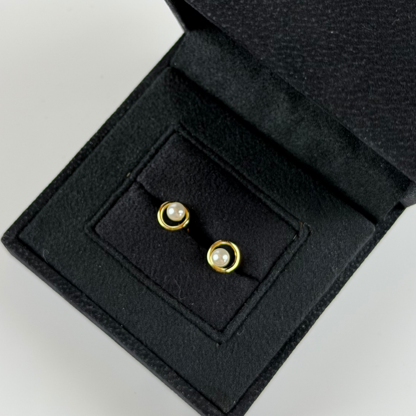 Éclipse Pearl Gold Küpe | EPHECIA